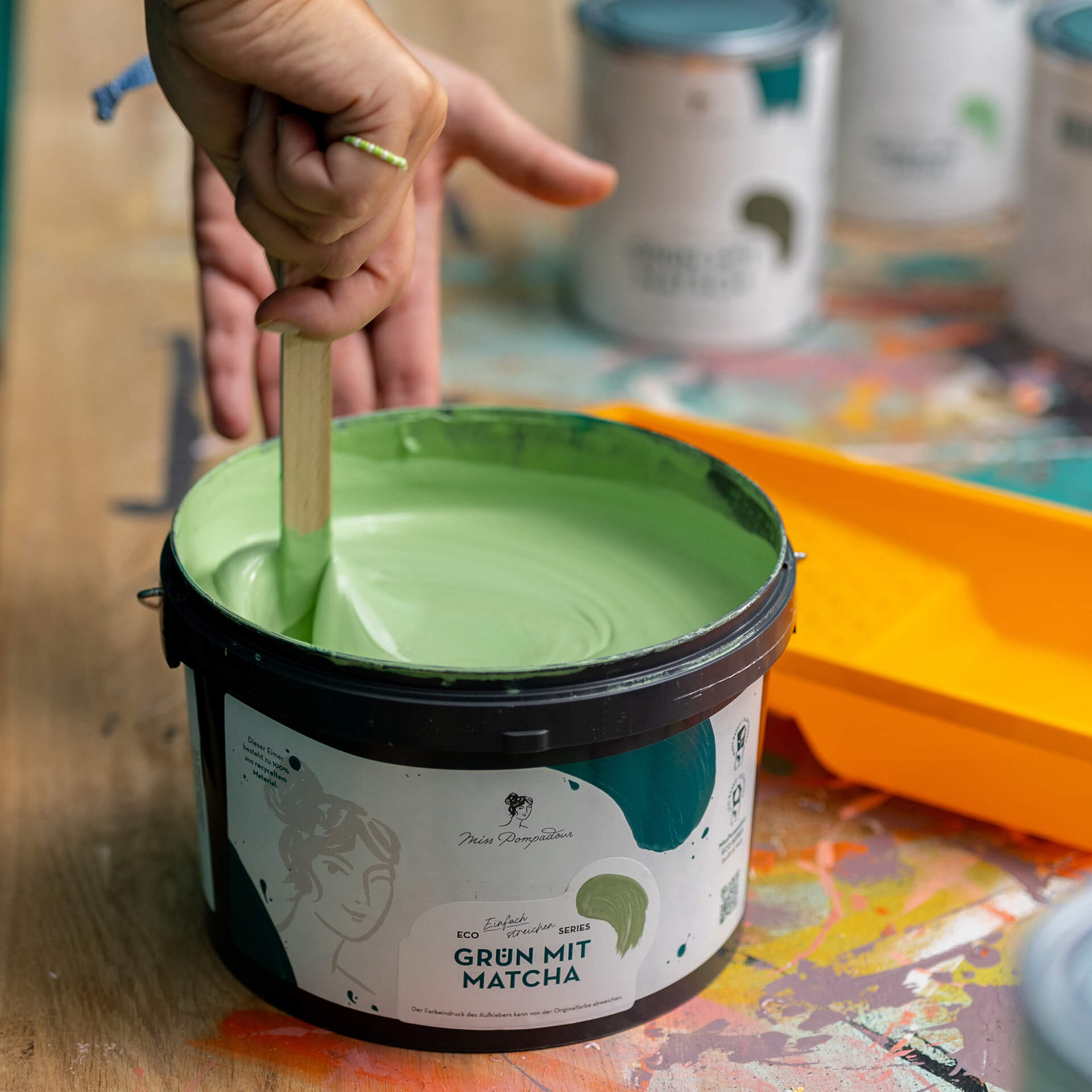 MissPompadour Green with Matcha - The Valuable Wall Paint 1L