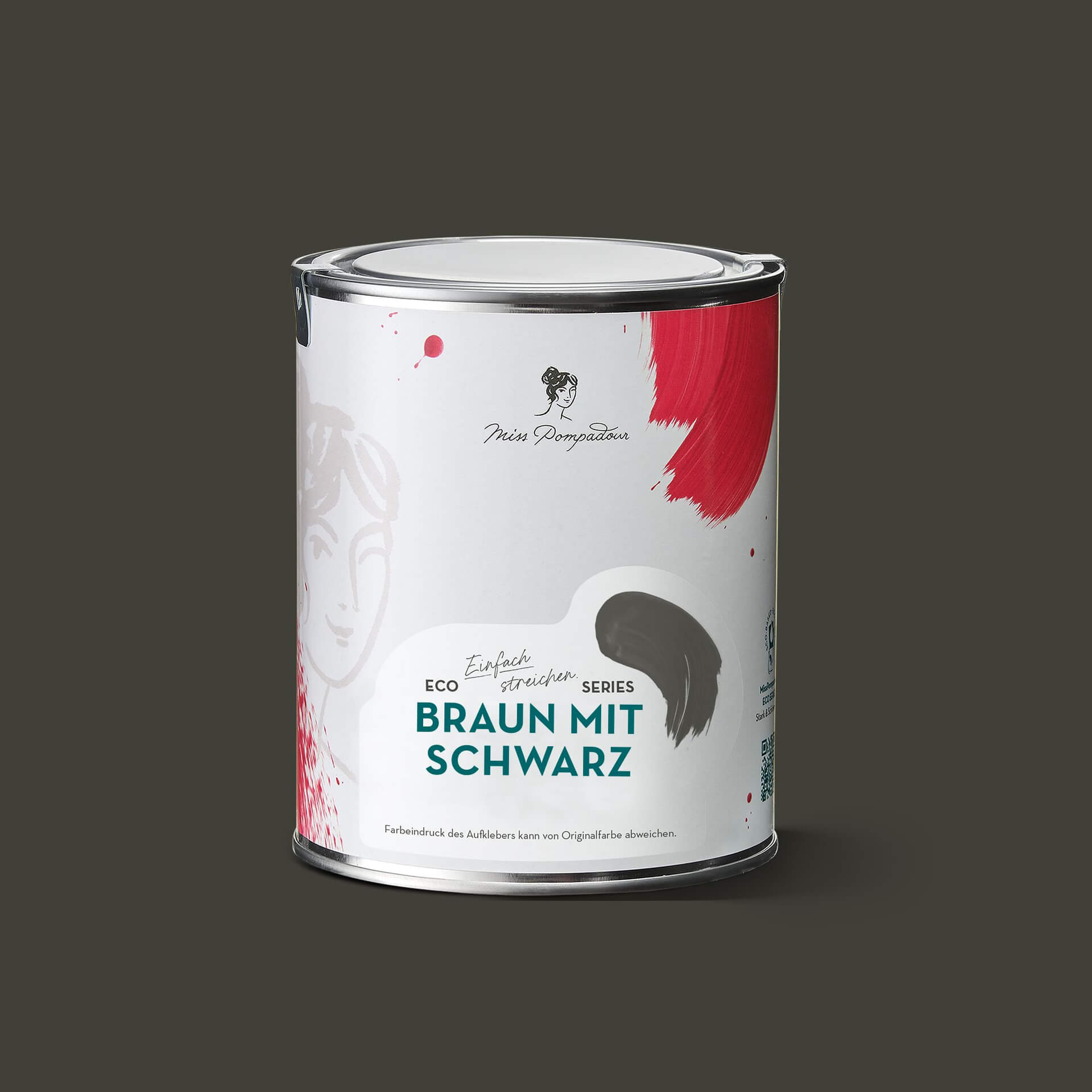 MissPompadour Braun mit Schwarz - Stark & Schimmernd 1L
