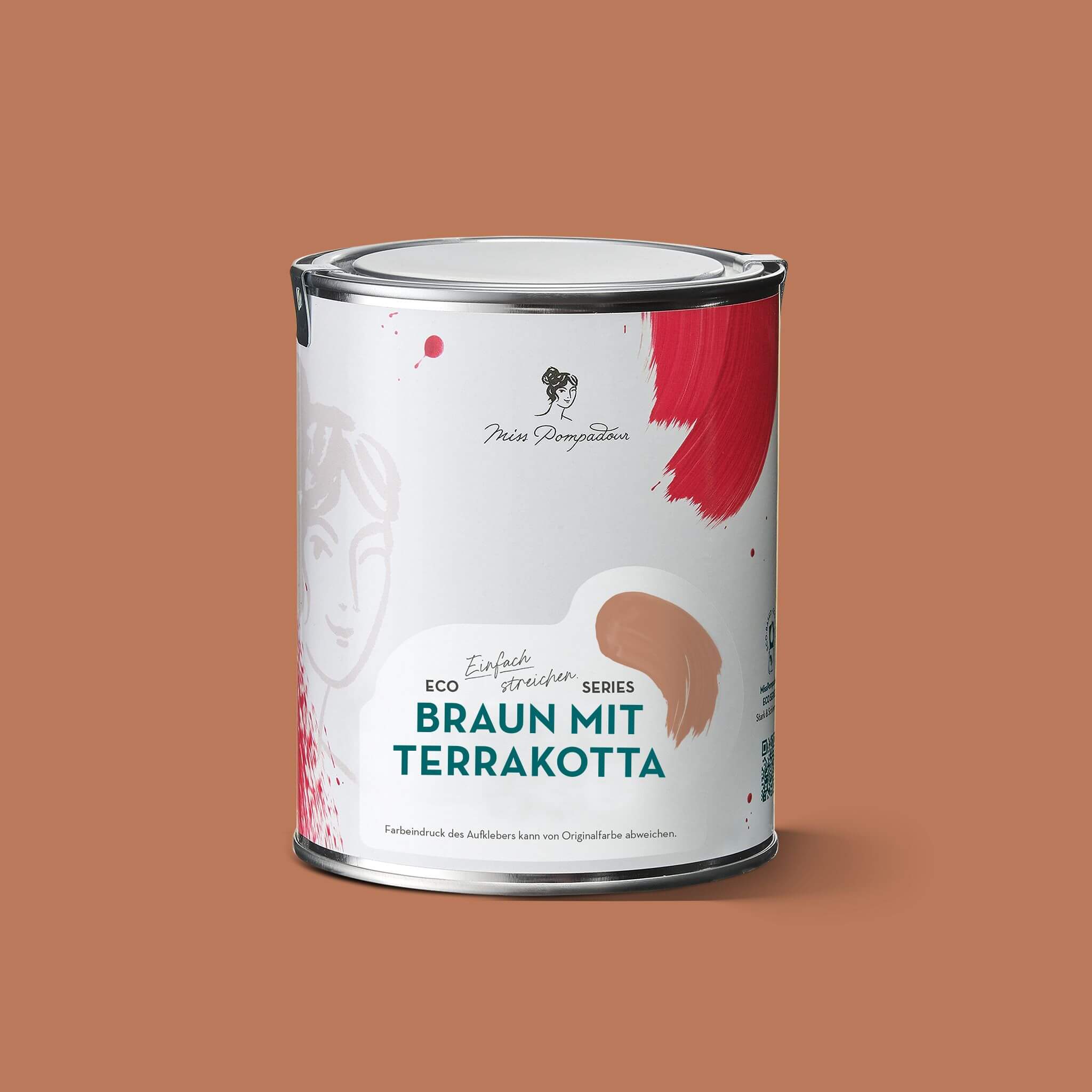 MissPompadour Braun mit Terrakotta - Sanft & Matt 1L