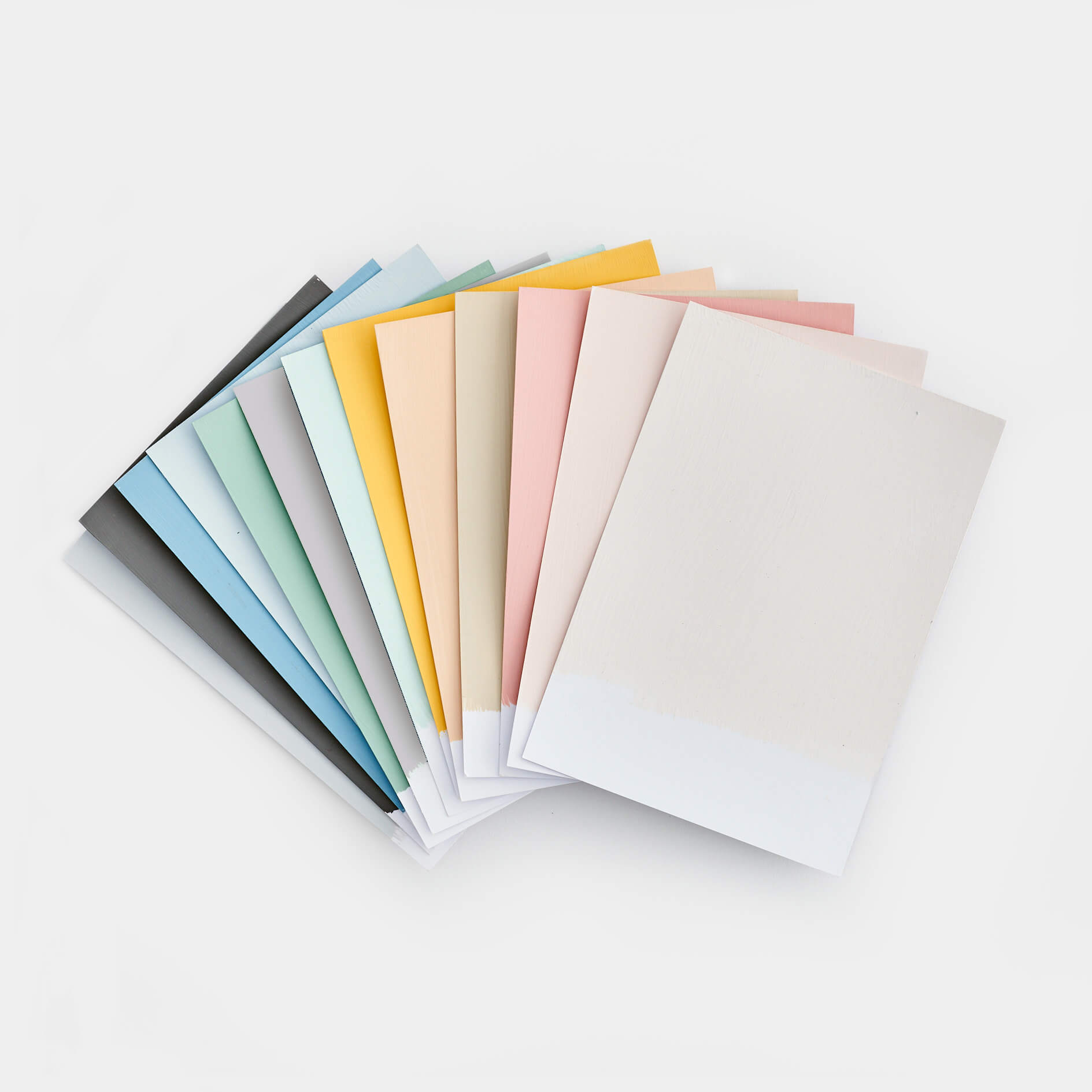 Colour cards Muster - LittlePomp Kollektion - White & Friendly