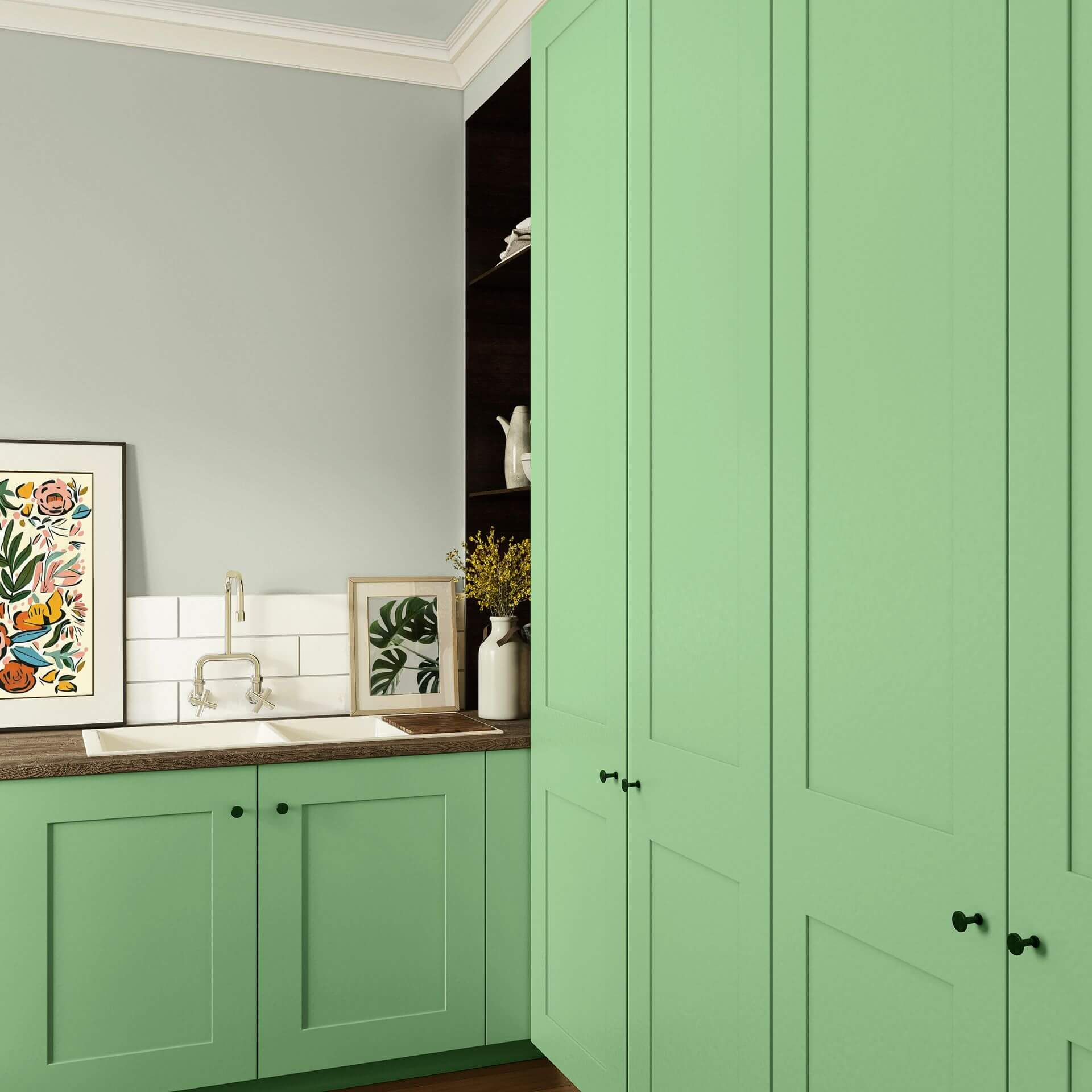 MissPompadour Green with Apple - The Valuable Wall Paint 1L