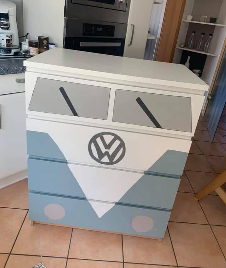 Painting a MALM chest of drawers Instructions MissPompadour