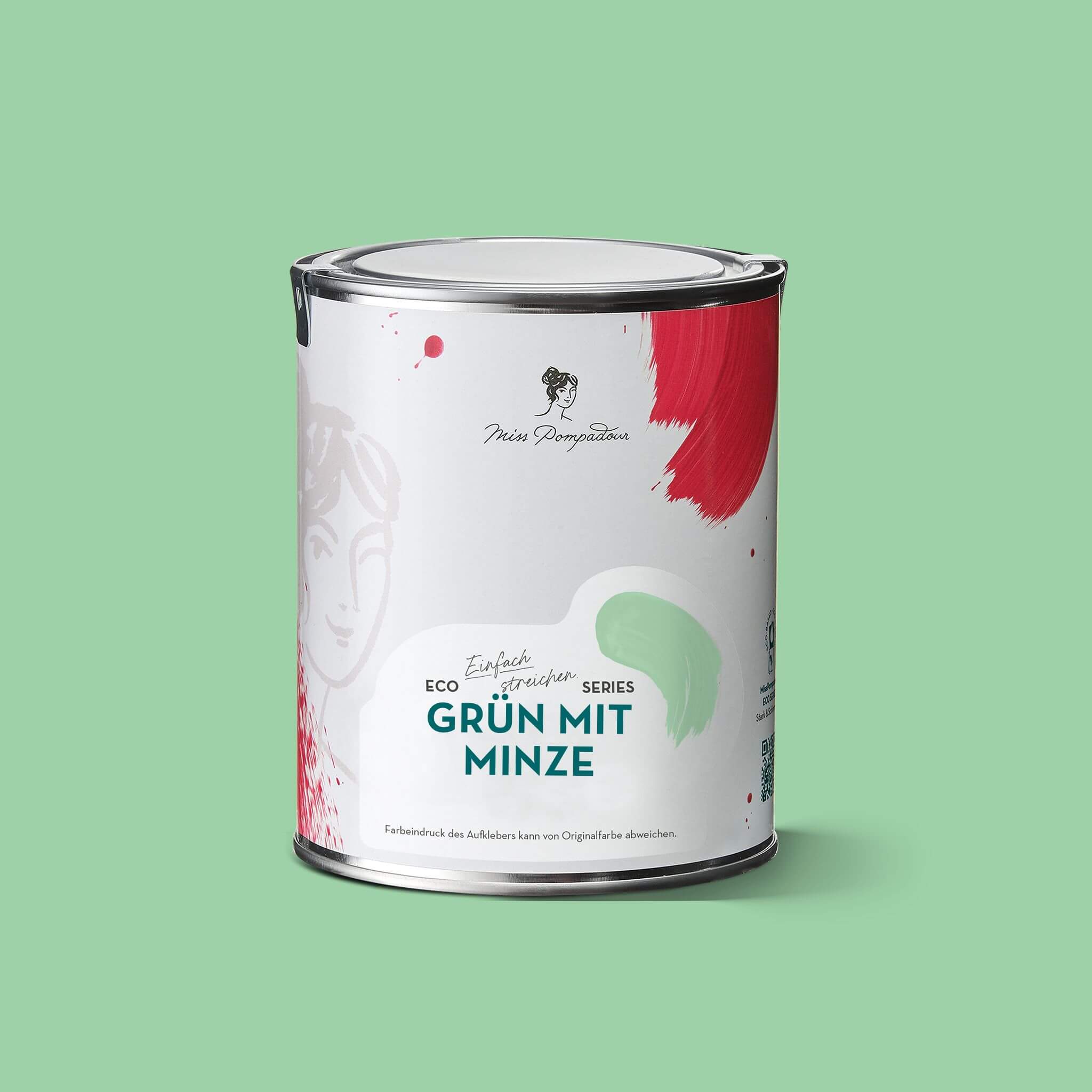 MissPompadour Grün mit Minze - Die Wertvolle 2.5L