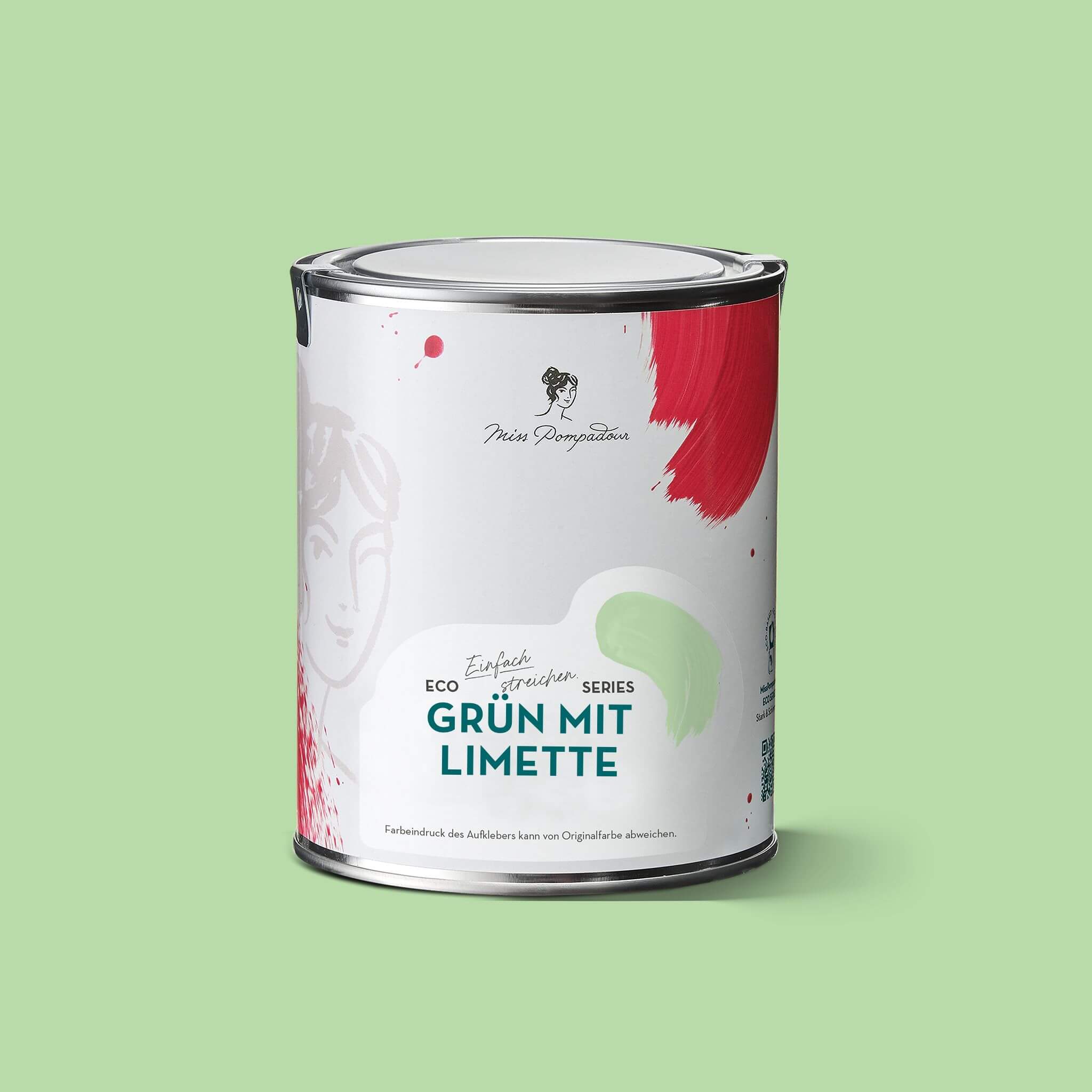 MissPompadour Grün mit Limette - Die Wertvolle 2.5L