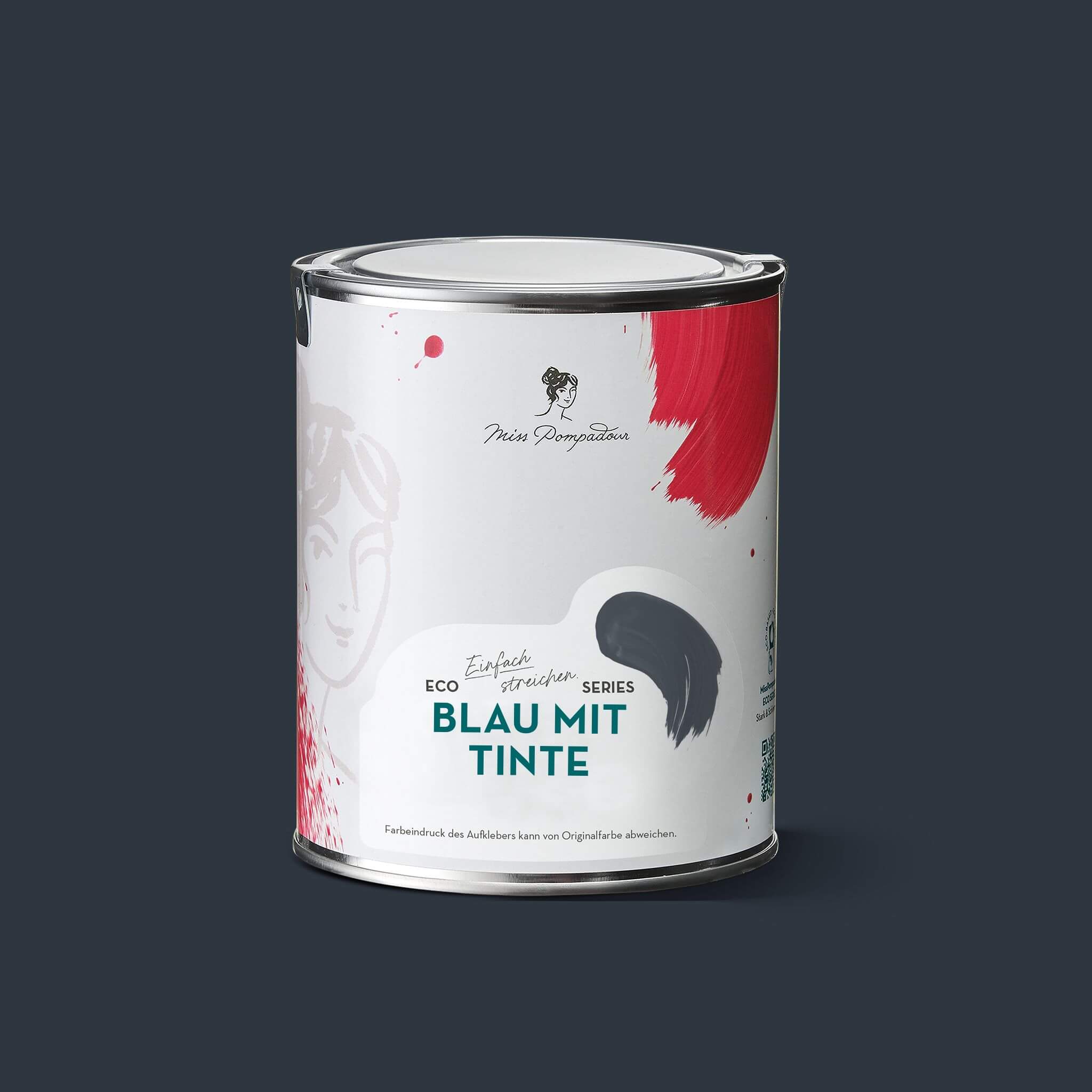 MissPompadour Blau mit Tinte - Die Wertvolle 2.5L