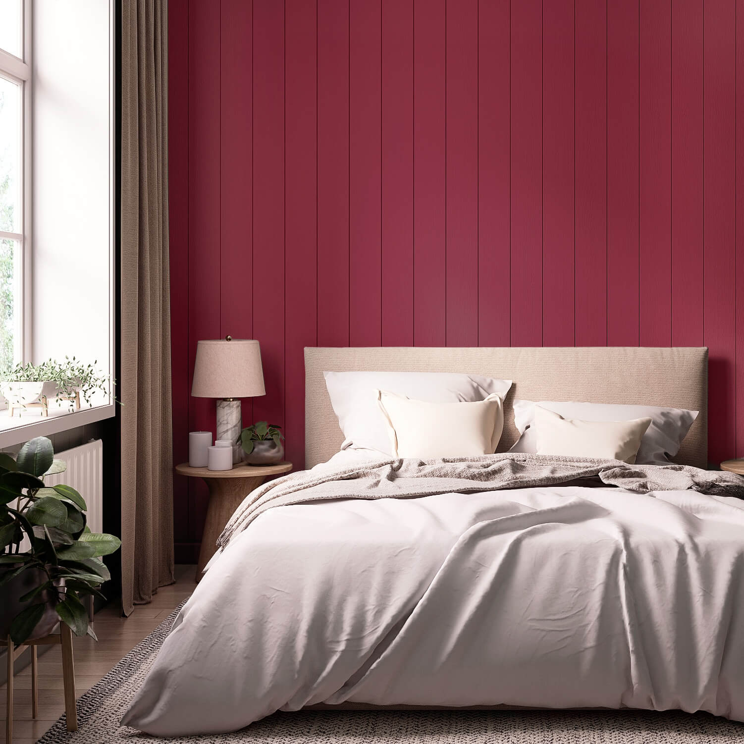 MissPompadour Pink with Peony - The Functional Wall Paint 1L