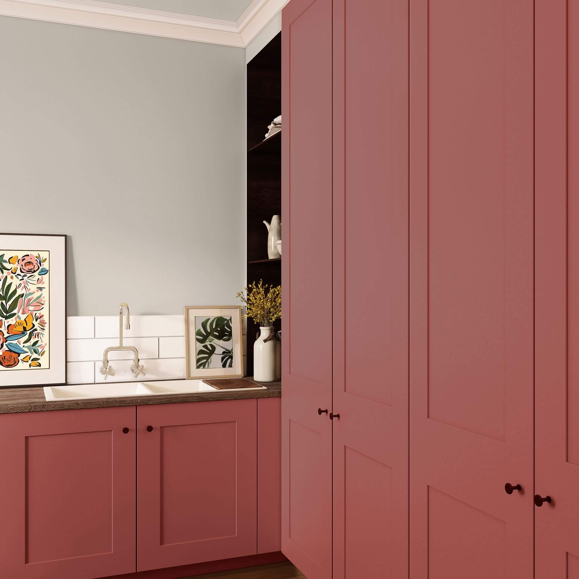 MissPompadour Red with Raspberry - The Functional Wall Paint 1L