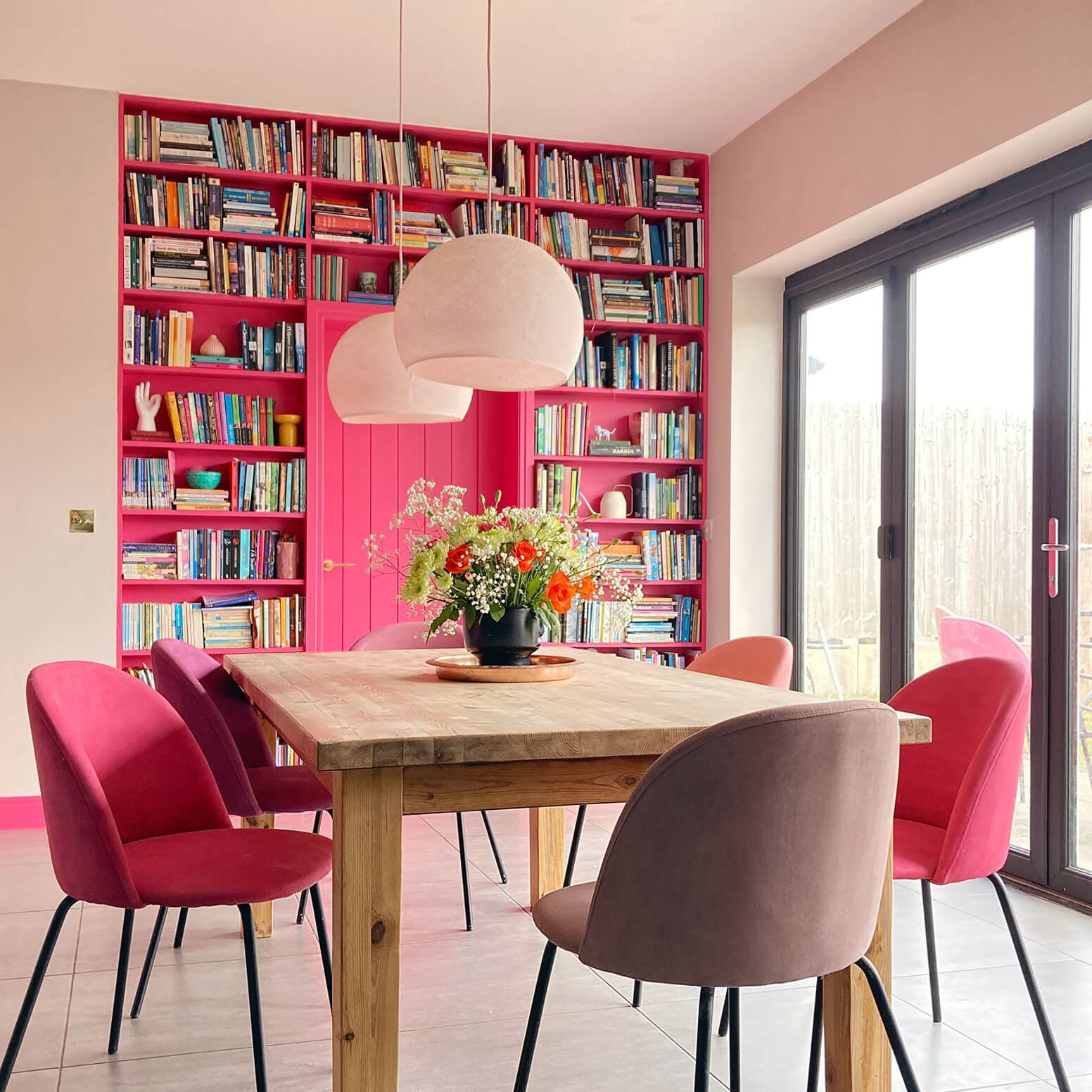 Mylands FTT 006 Shocking Pink - Wood & Metal Eggshell / Lack Seidenmatt, 1L