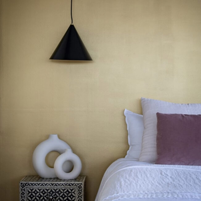 Mylands FTT 002 Pale Gold - Wood & Metal Metallic Eggshell / Lack Seidenmatt, 1L