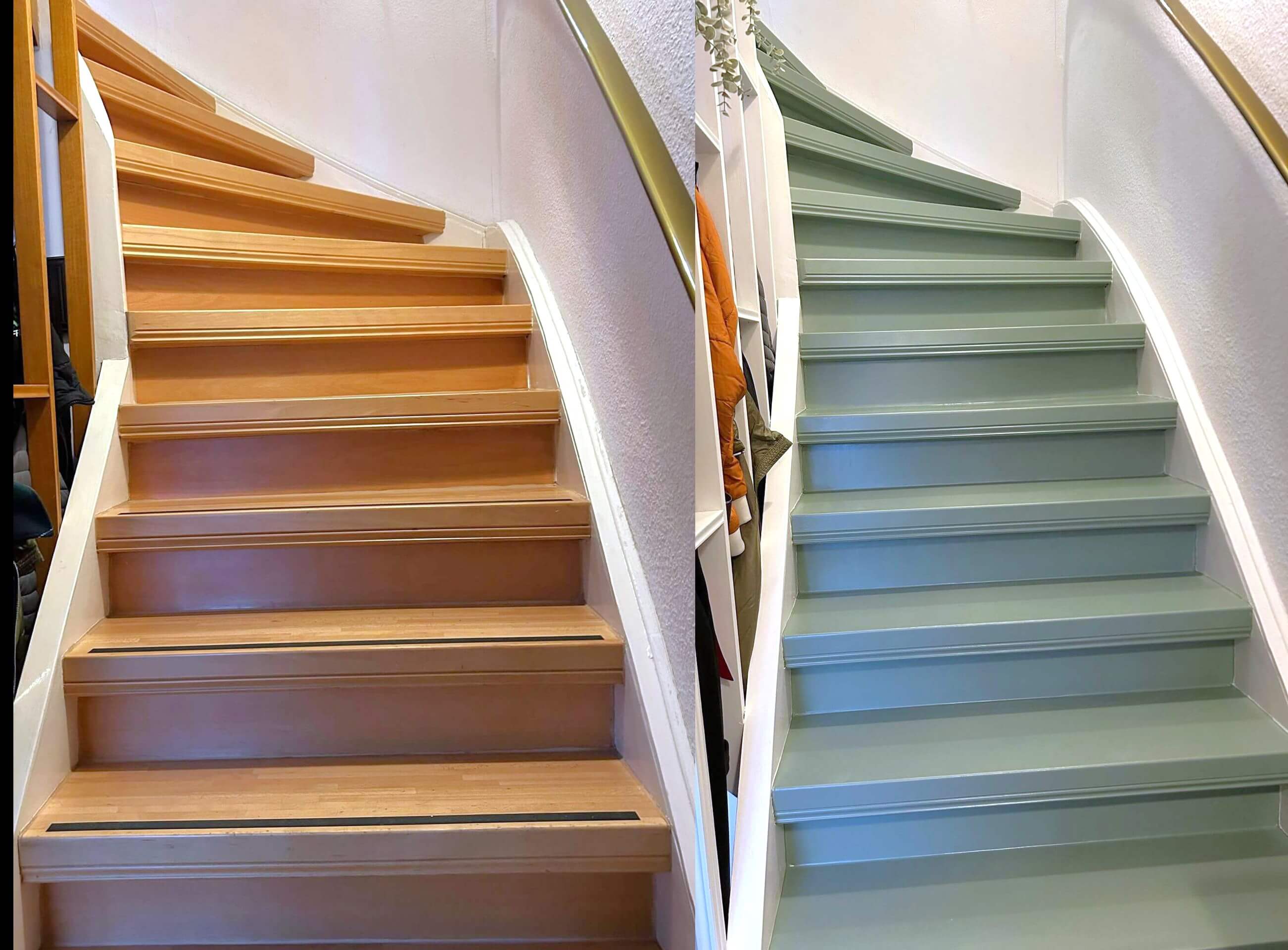 Treppen streichen mit Kreidefarbe