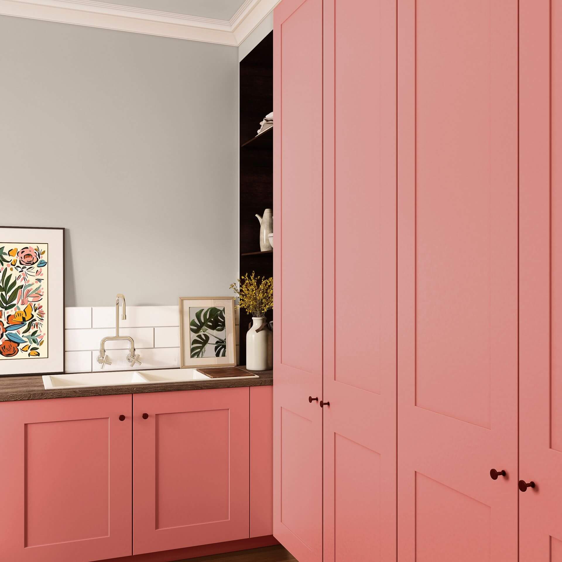 MissPompadour Red with Coral - The Valuable Wall Paint 1L