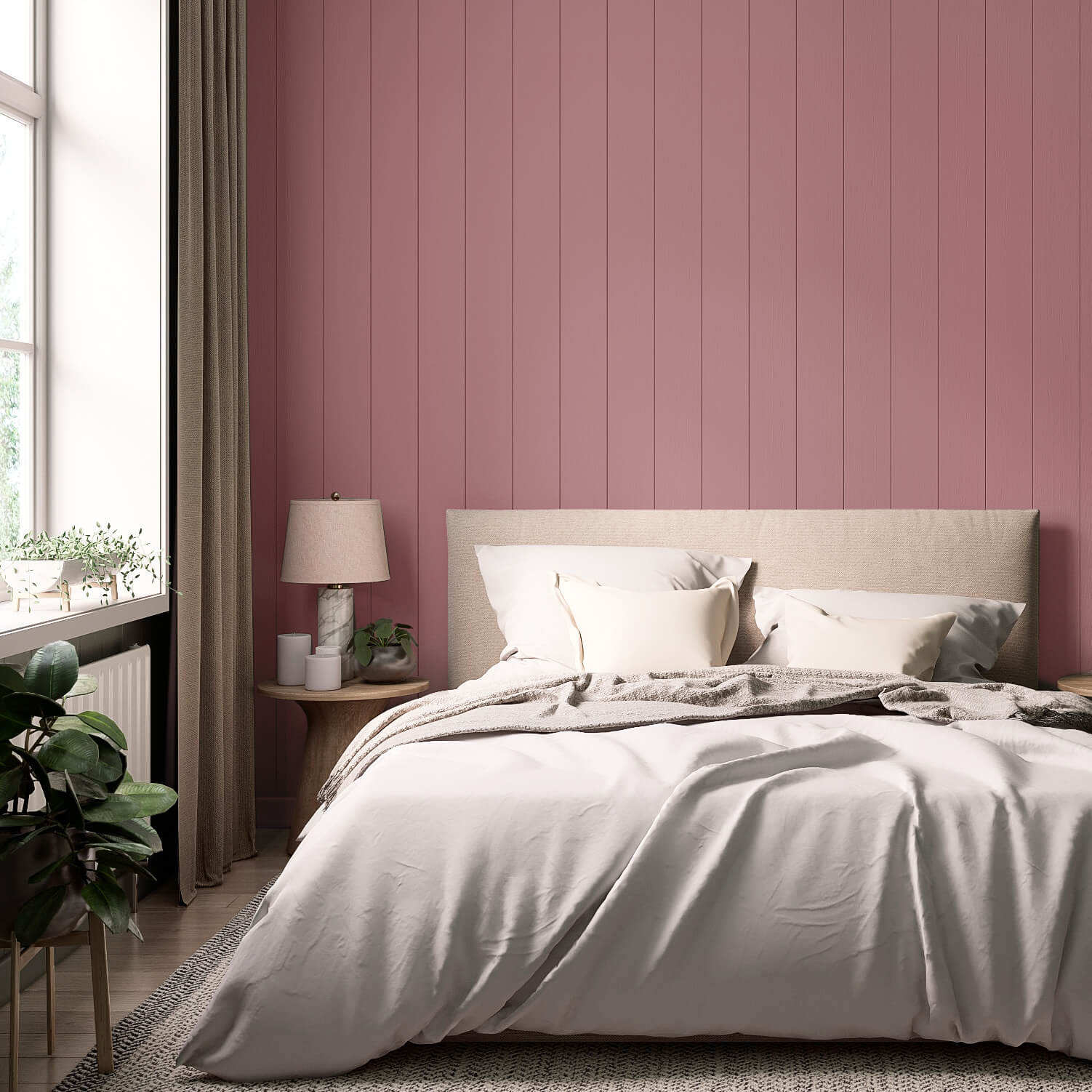 MissPompadour Pink with Grey - The Valuable Wall Paint 1L