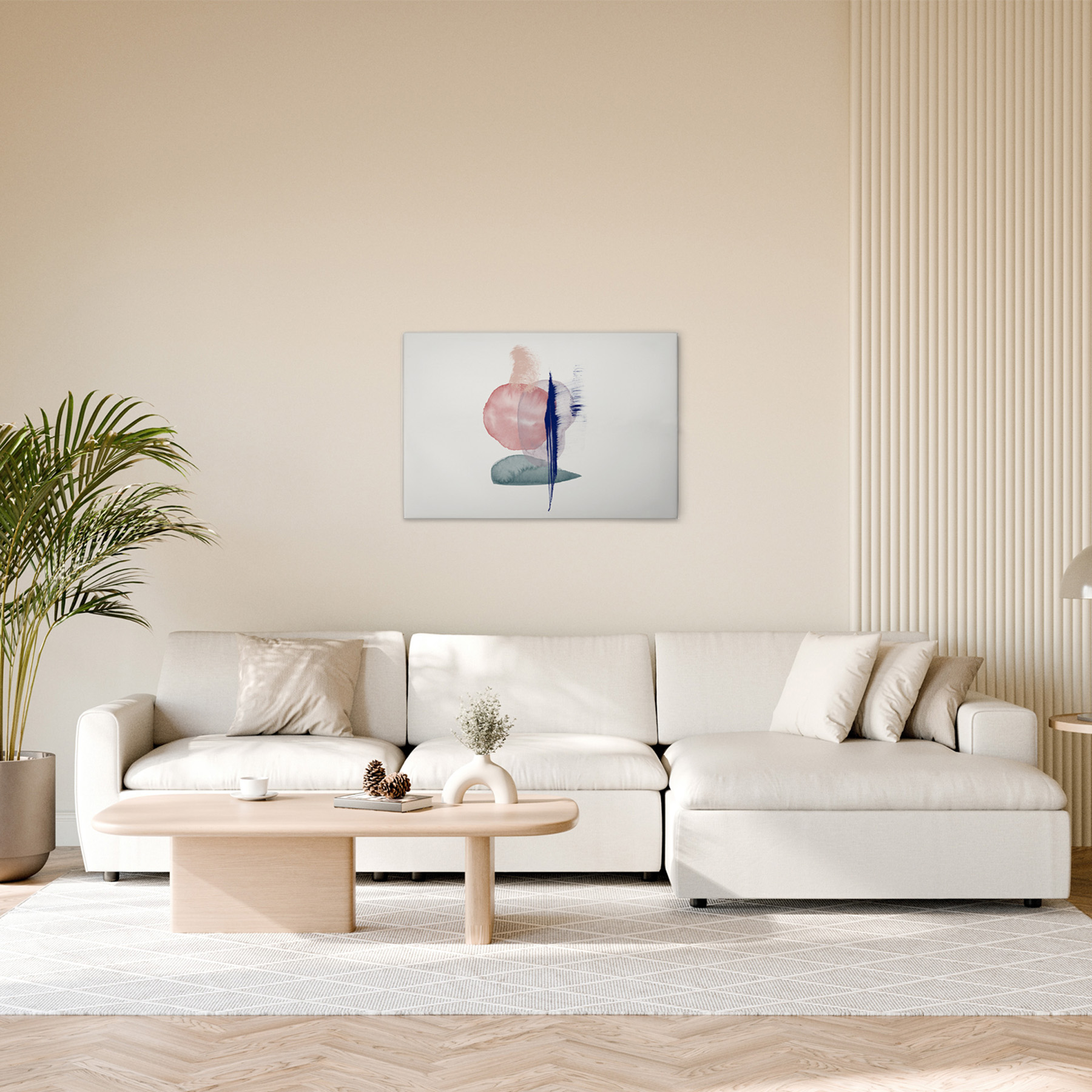Verbindung hoch Leinwandbild - 30 x 45 cm