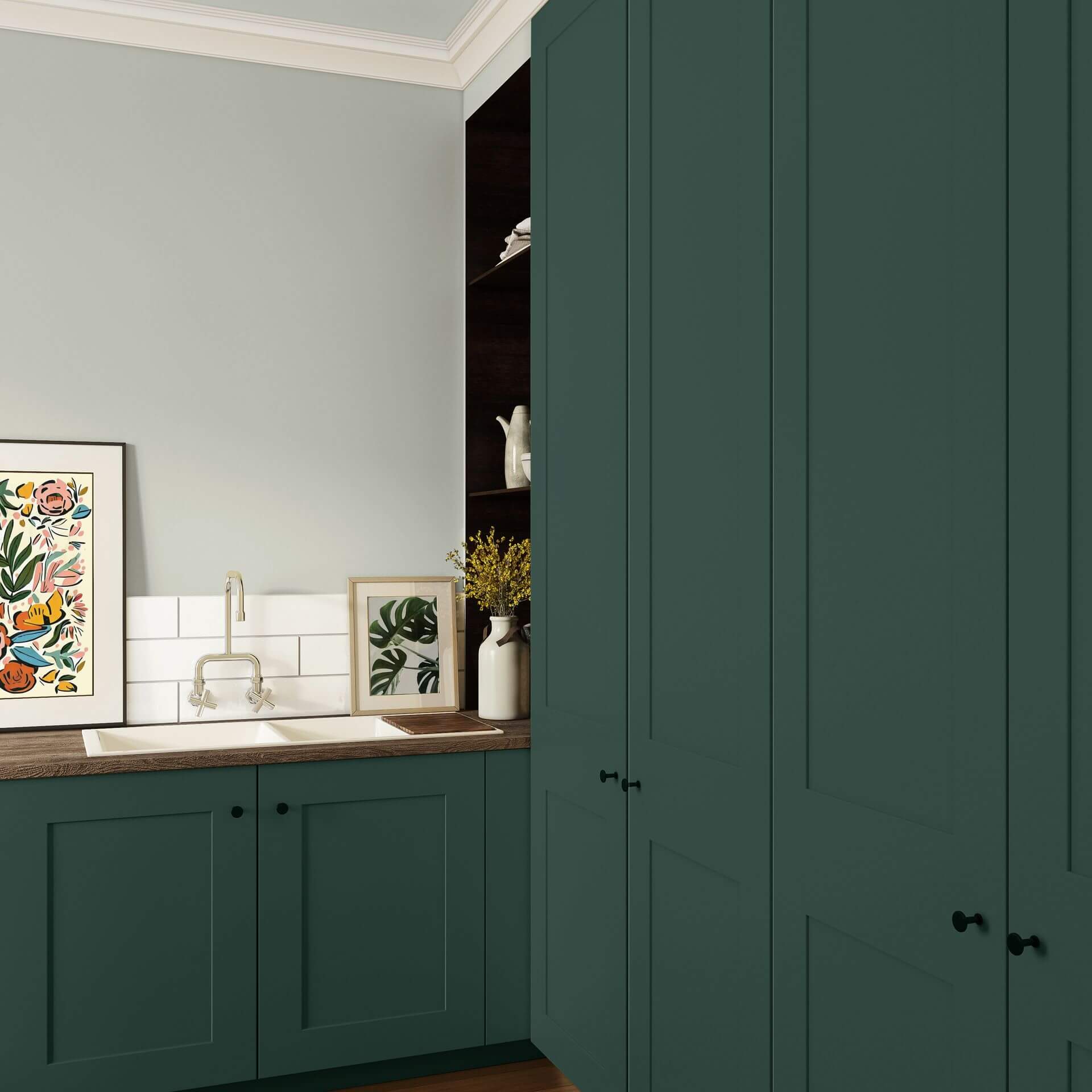 MissPompadour Green with Forest - The Valuable Wall Paint 1L