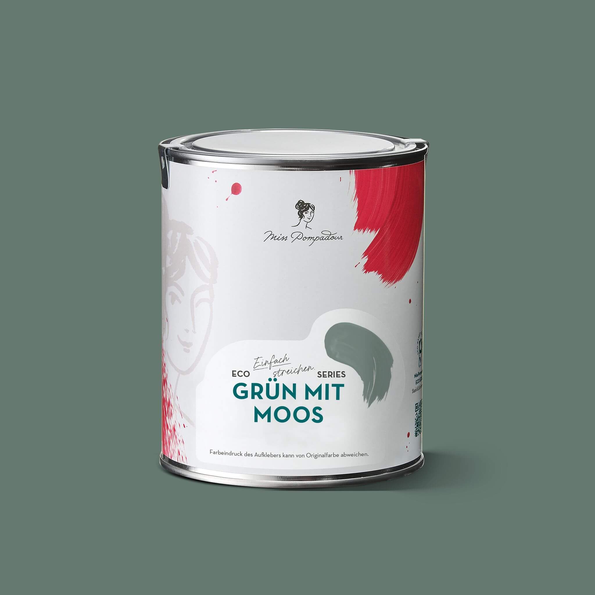 MissPompadour Grün mit Moos - Stark & Schimmernd 1L