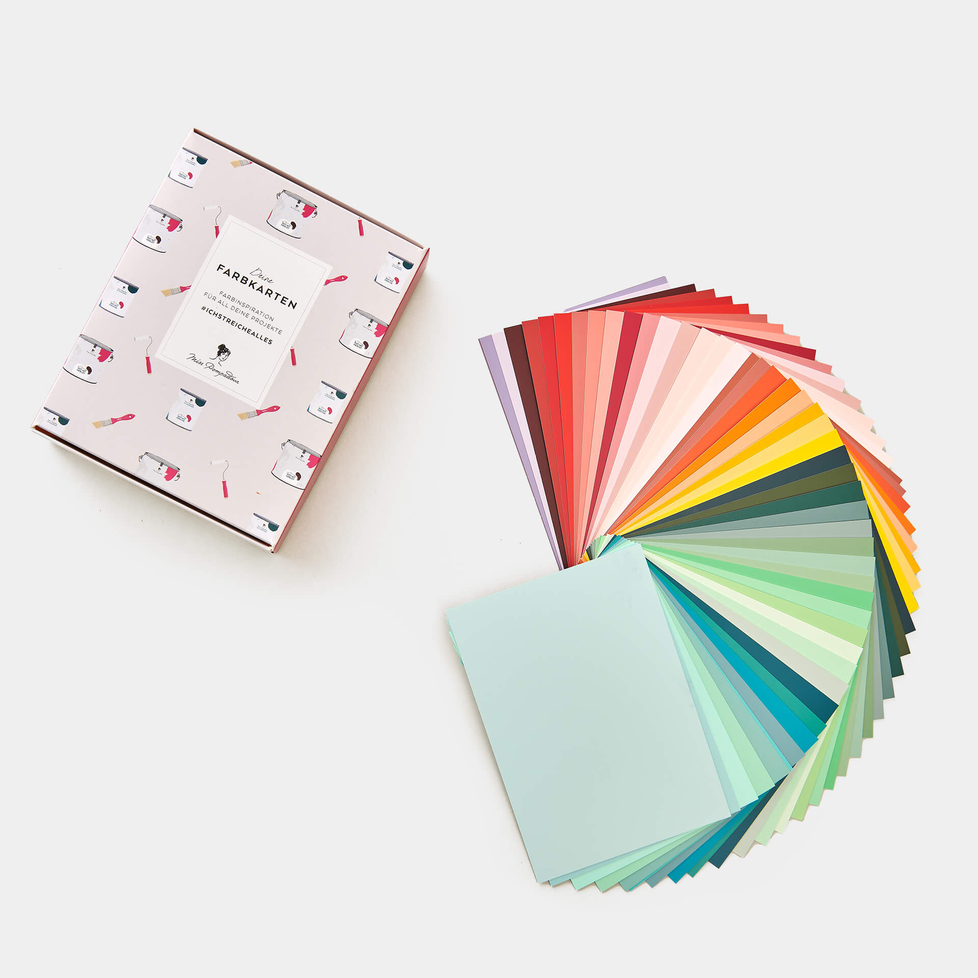MissPompadour Farbkarten-Set - Einfach streichen Kollektion - Farbkarten-Set