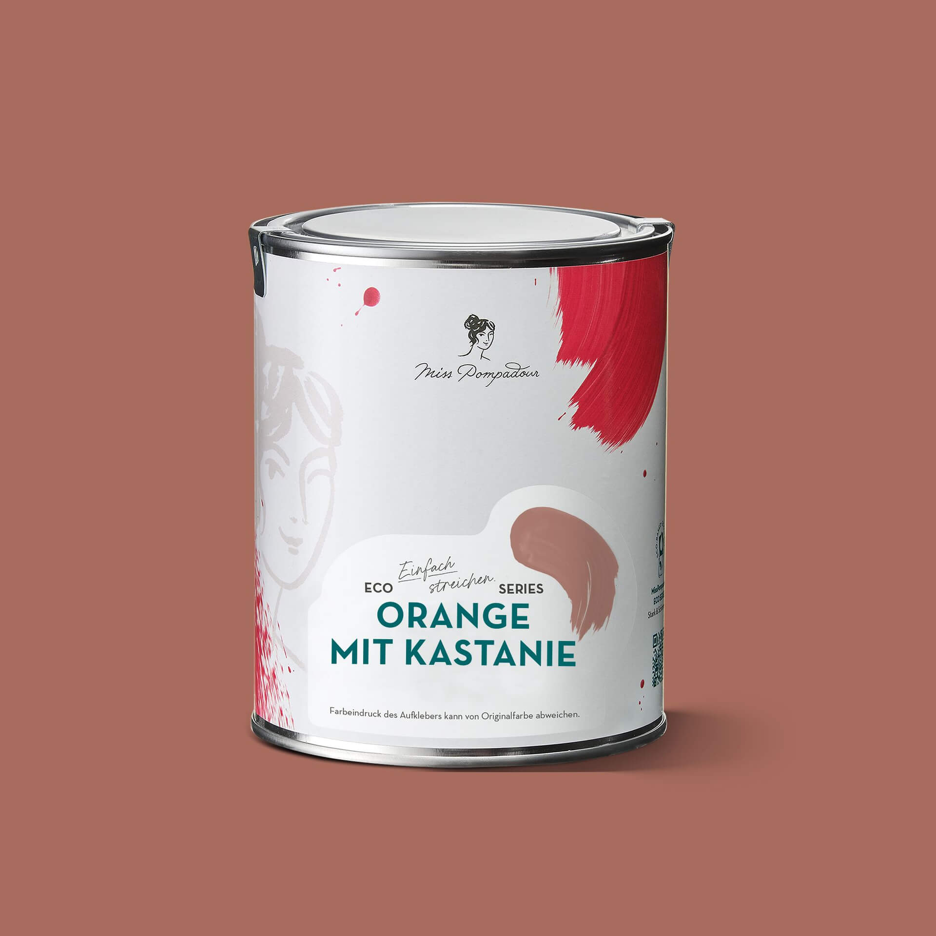 MissPompadour Orange mit Kastanie - Sanft & Matt 1L
