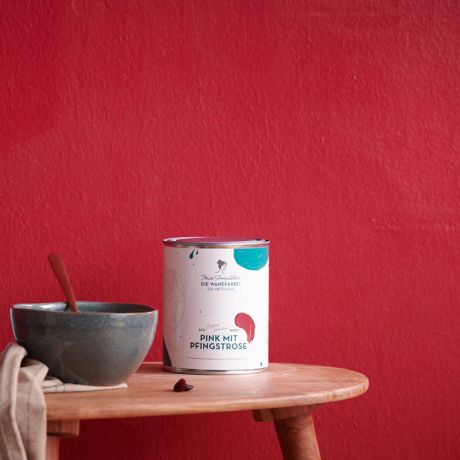 MissPompadour Pink with Peony - The Functional Wall Paint 1L