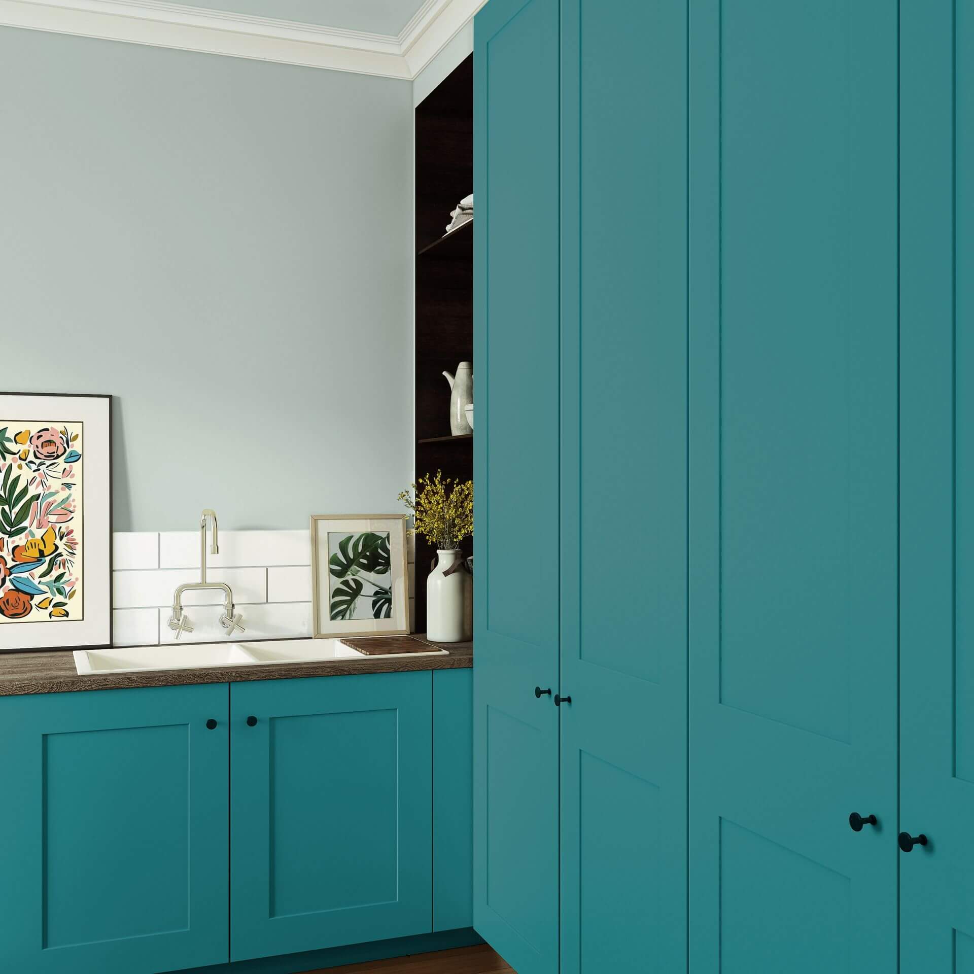 MissPompadour Green with Lagoon - The Valuable Wall Paint 2.5L