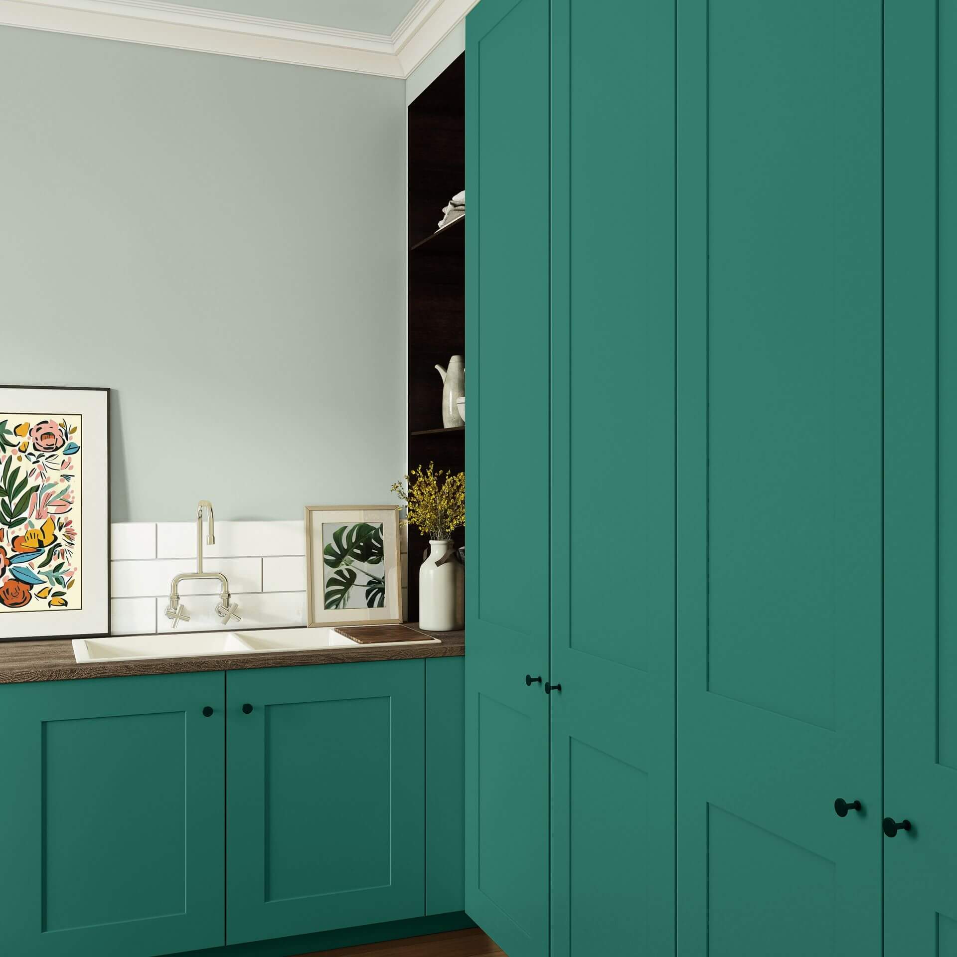 MissPompadour Green with Emerald - The Functional Wall Paint 1L