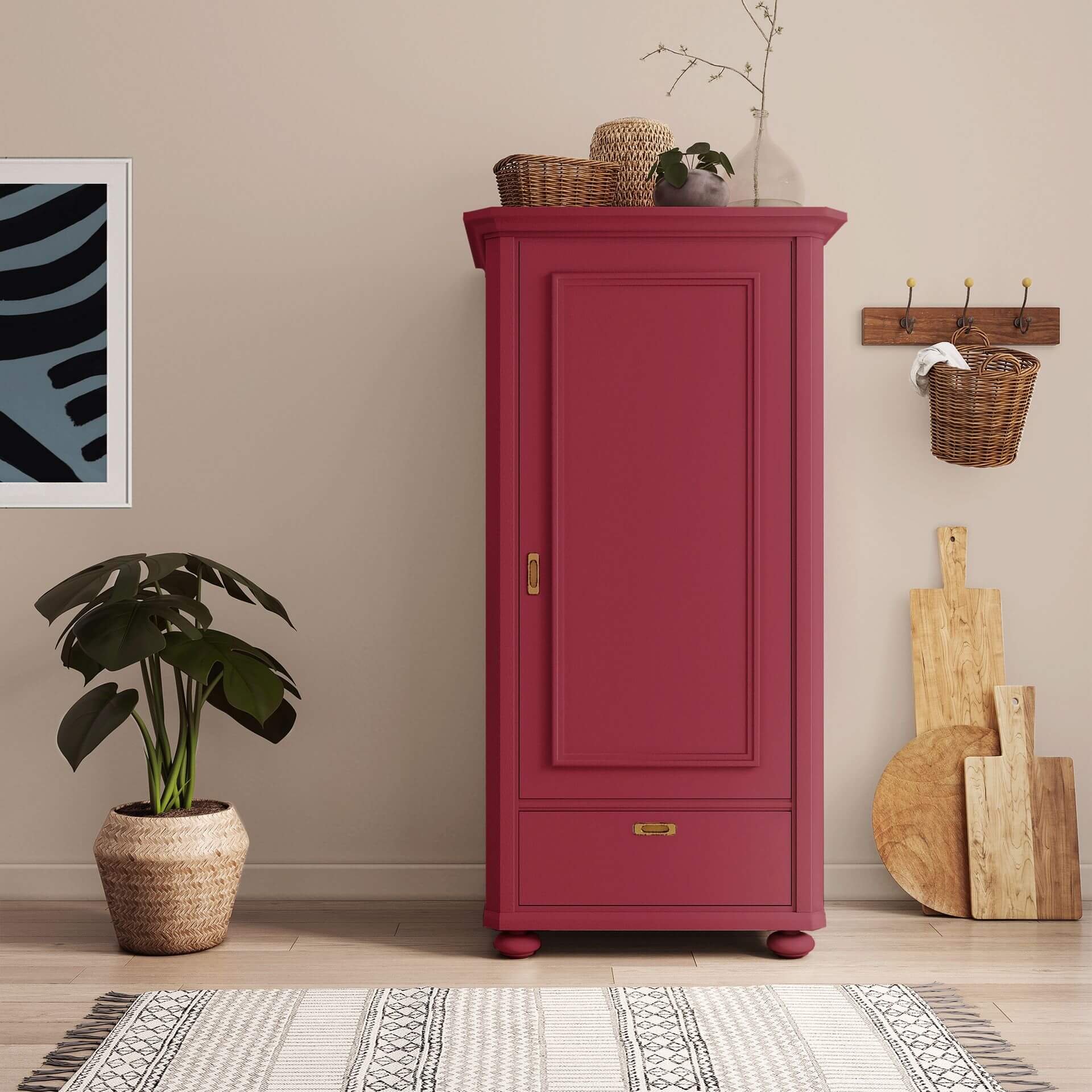 MissPompadour Pink with Peony - The Functional Wall Paint 1L