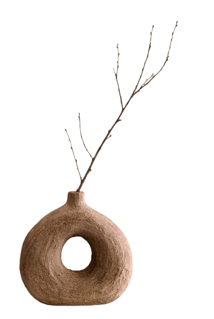 Runde Japandi Keramikvase