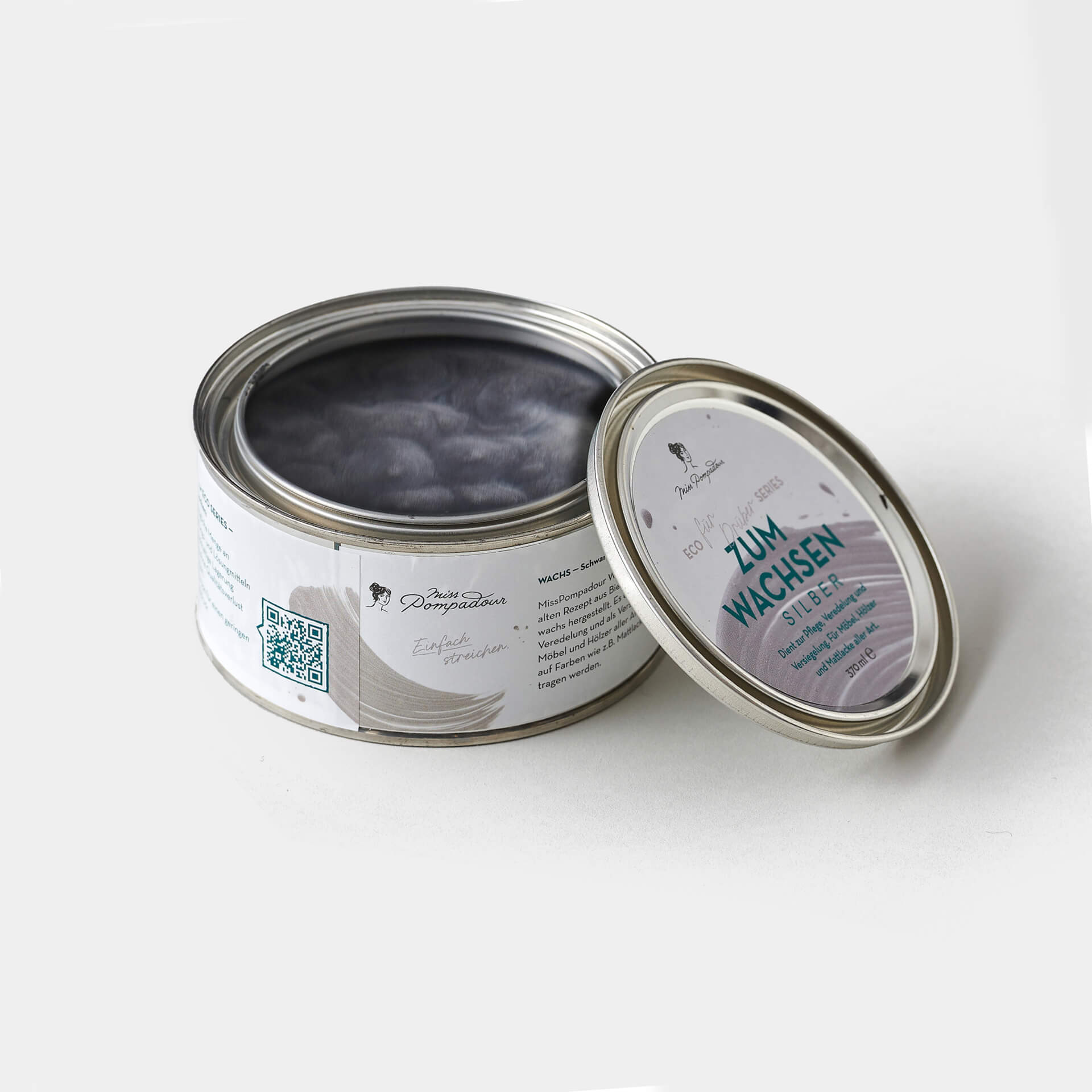 MissPompadour Wachs Silber