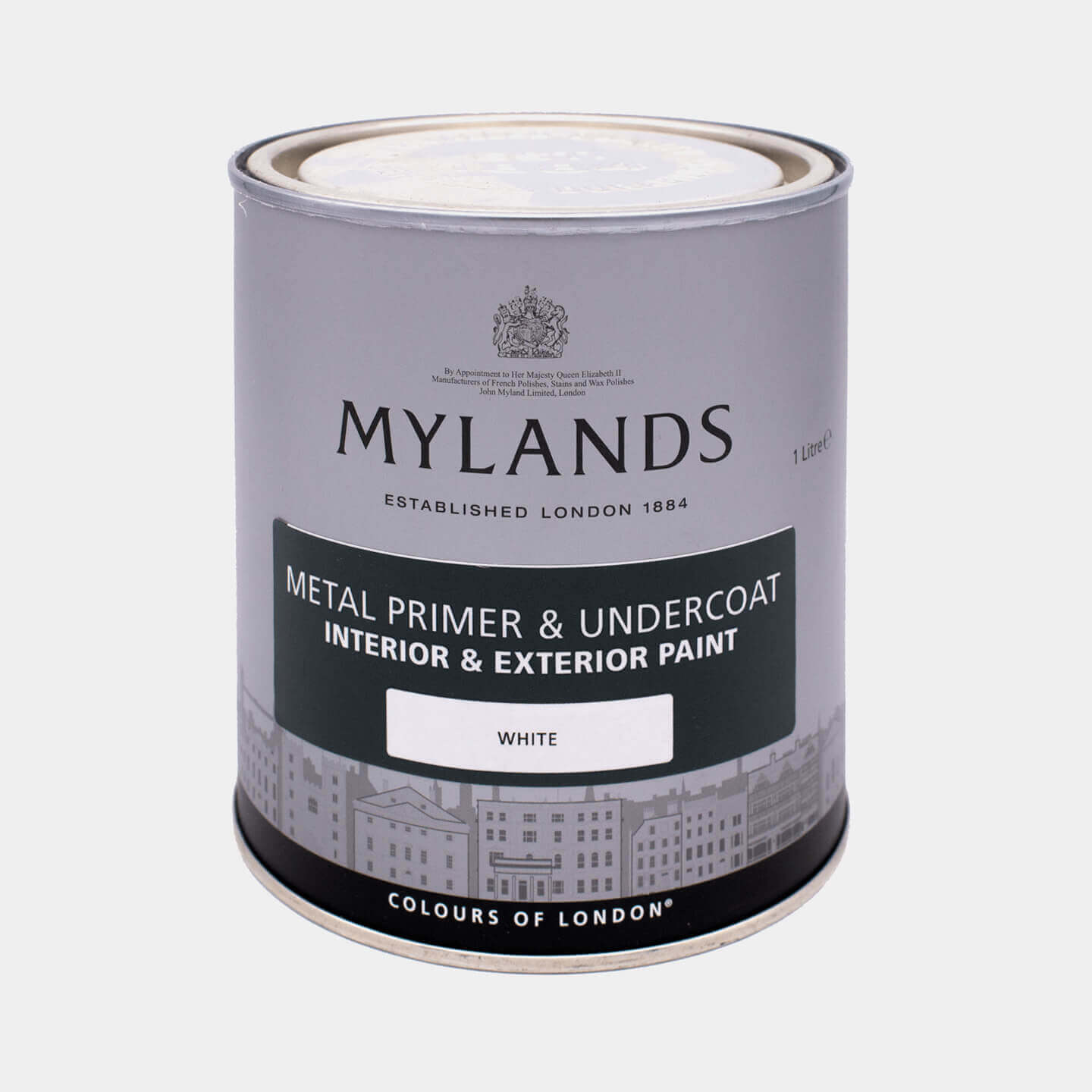 Mylands Metal Primer - Dark Grey, 5L