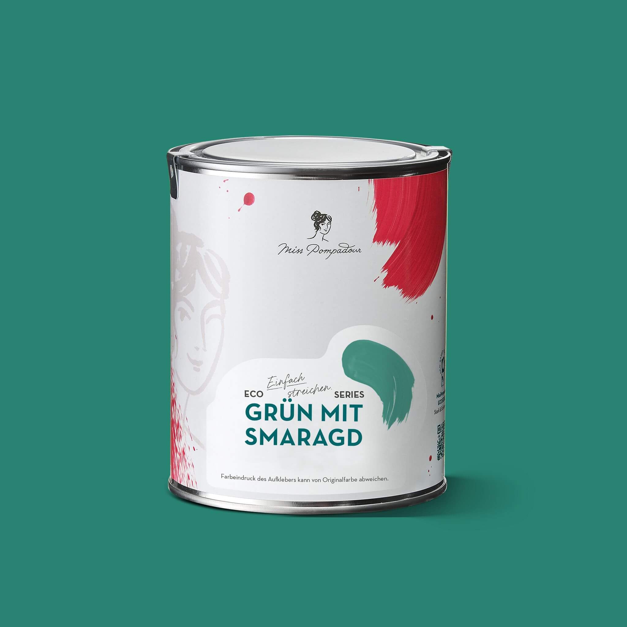MissPompadour Grün mit Smaragd - Die Nützliche 2.5L