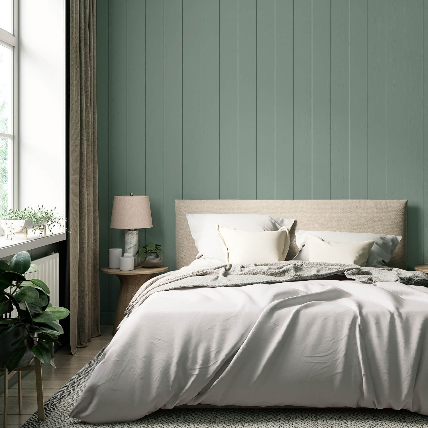 MissPompadour Green with Grey - The Valuable Wall Paint 1L