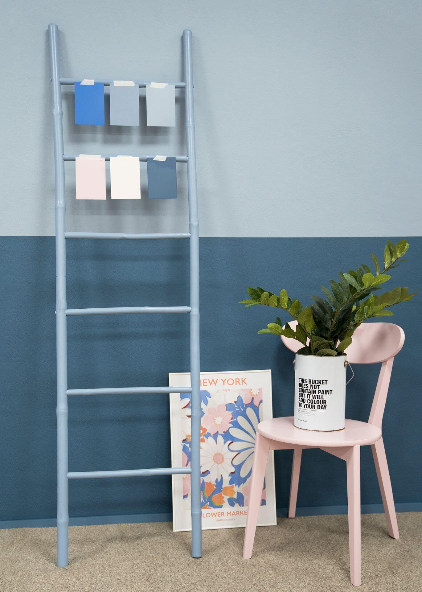 MissPompadour Blau mit Grau - Sanft & Matt 1L