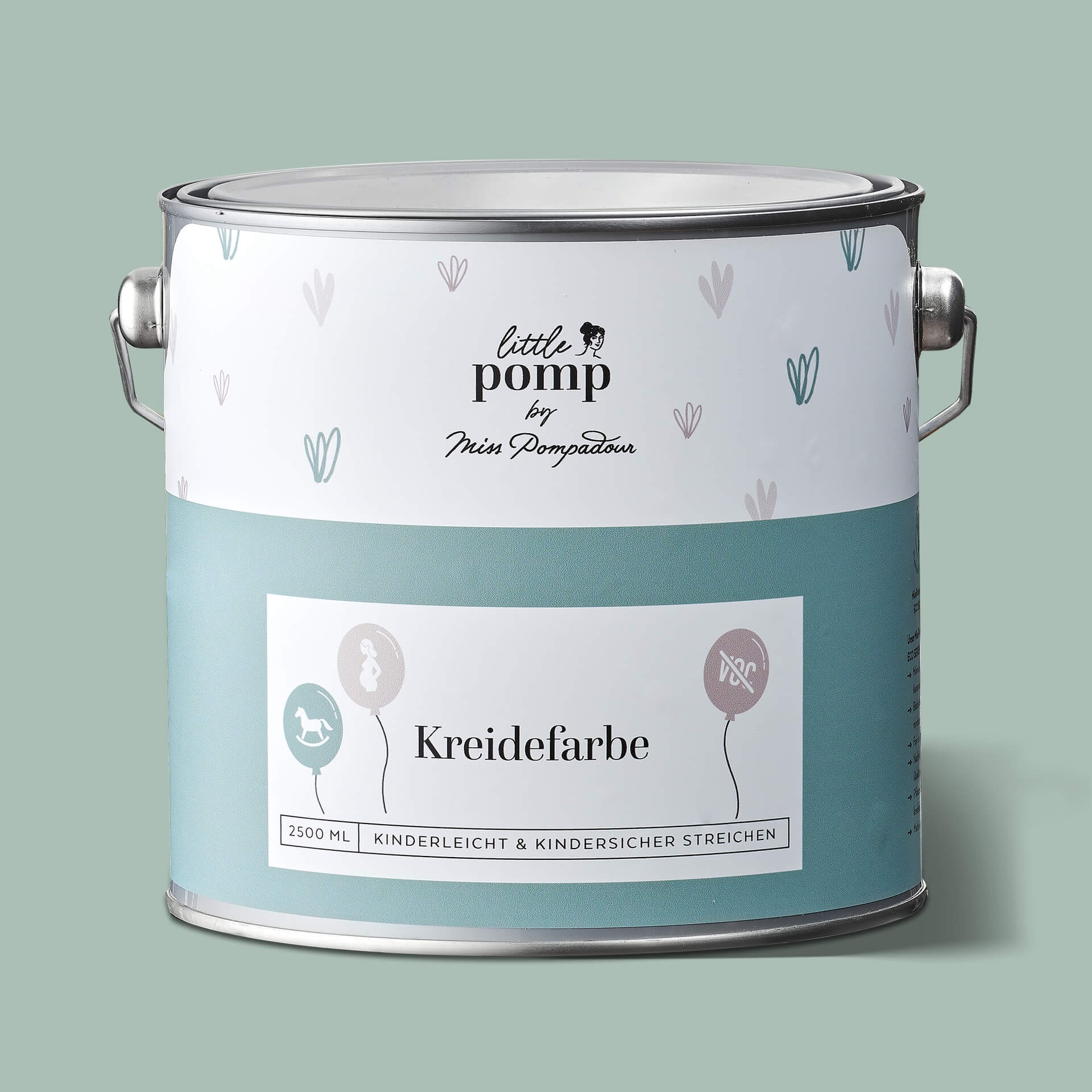 LittlePomp Groen & zacht - Krijtlak 750ml