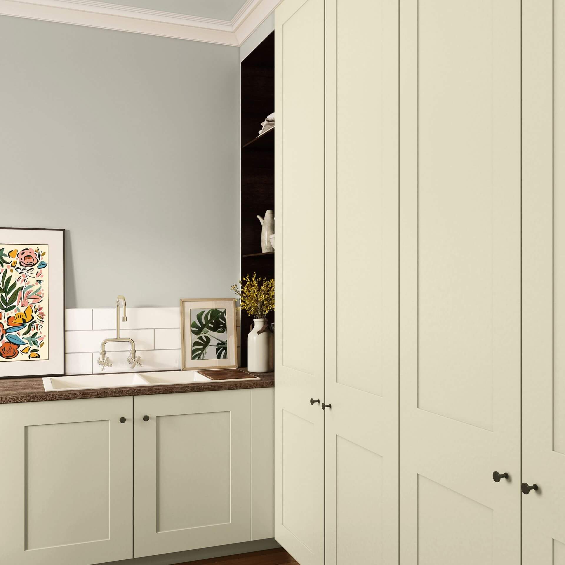 MissPompadour Blanc avec Gimgembre Peinture murale lavable 1L MissPompadour FR