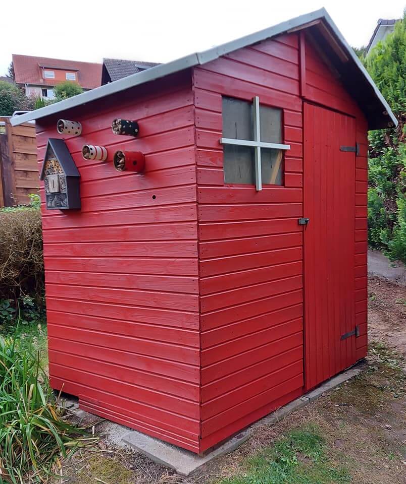 Gartenhaus streichen Anleitung MissPompadour